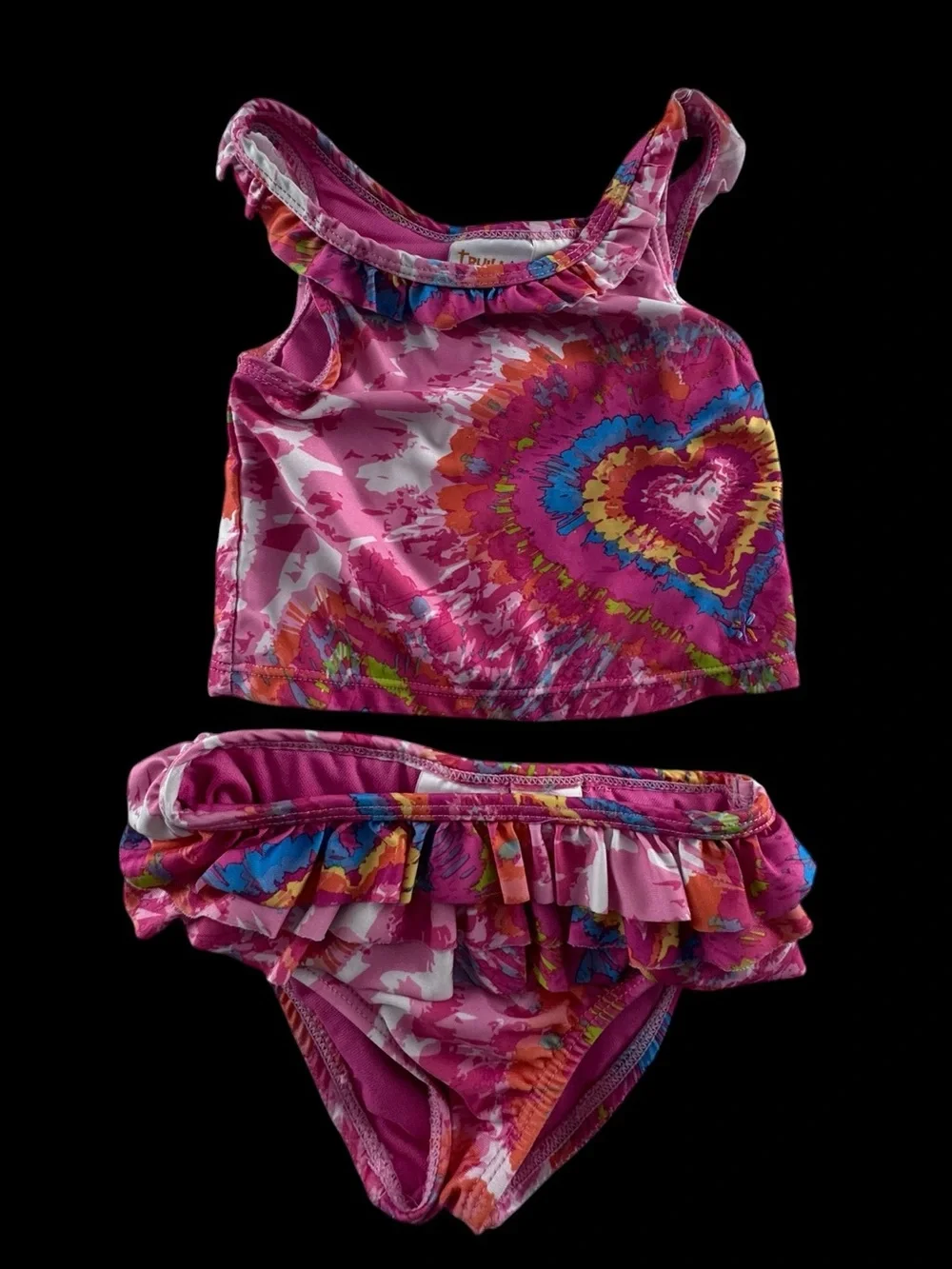 Truly Scrumptious by Heidi Klum Pink Floral Swimsuit 3t